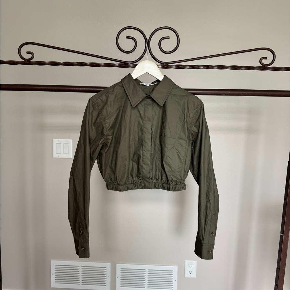 Good American Cropped Jacket, S